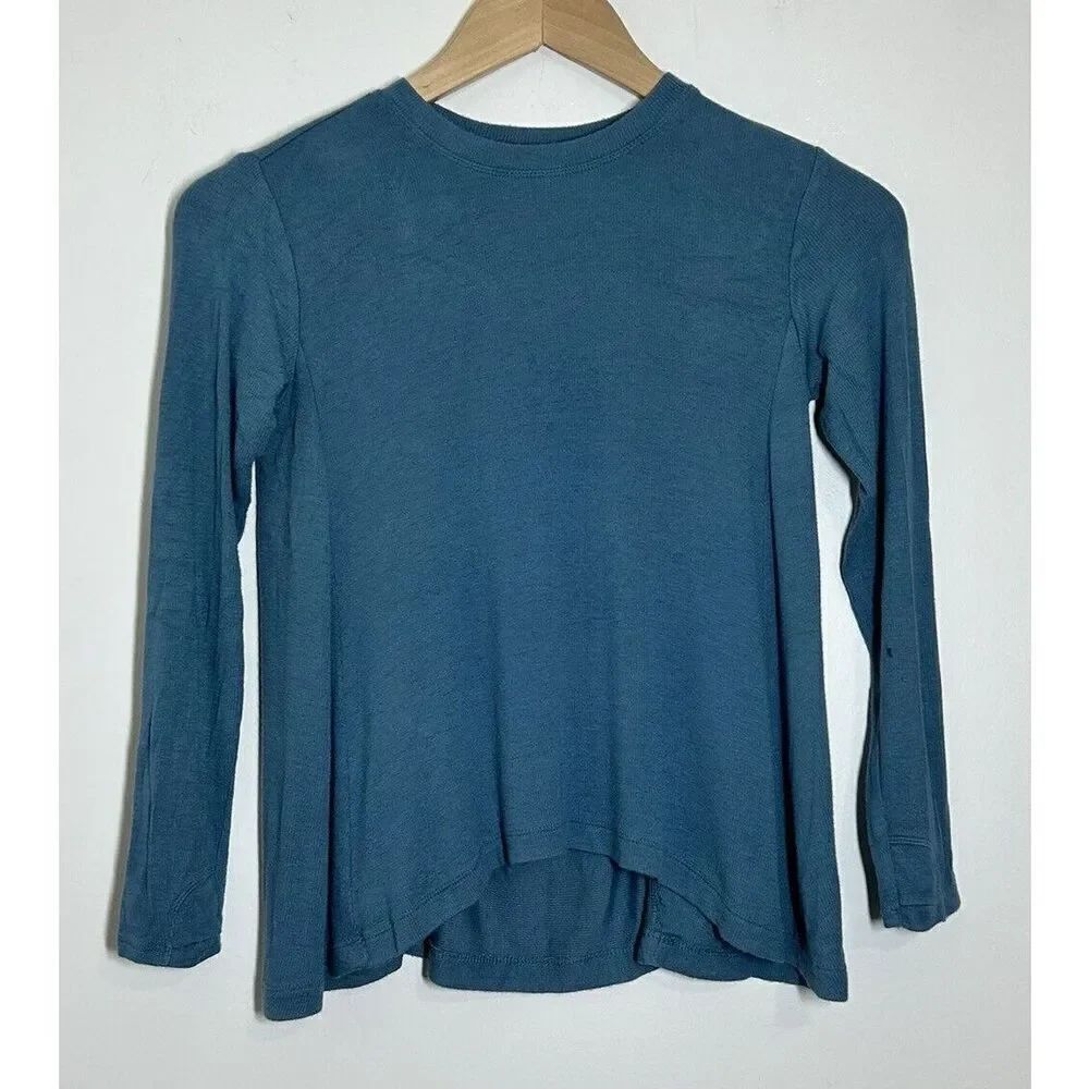 Athleta Girl Long Sleeve Thumbholes Ribbed Top Shirt Size S/7